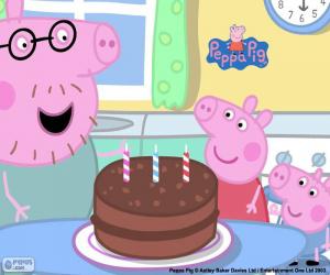 пазл С днем рождения Peppa Свинья